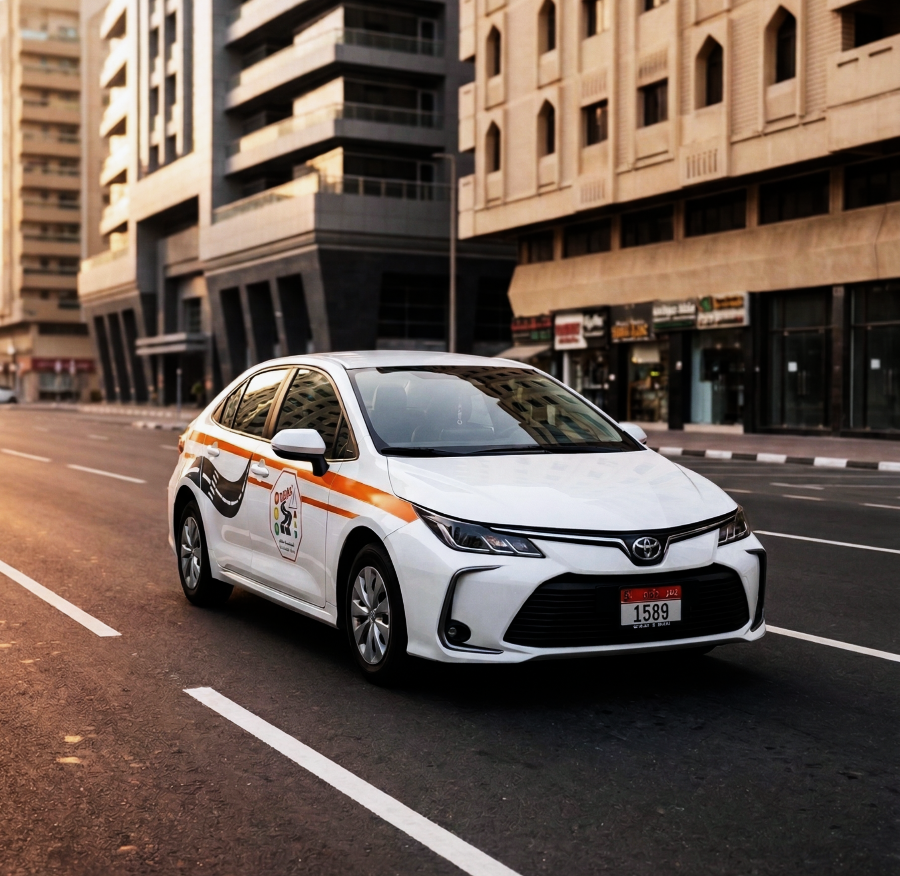White Toyota Corolla Exterior